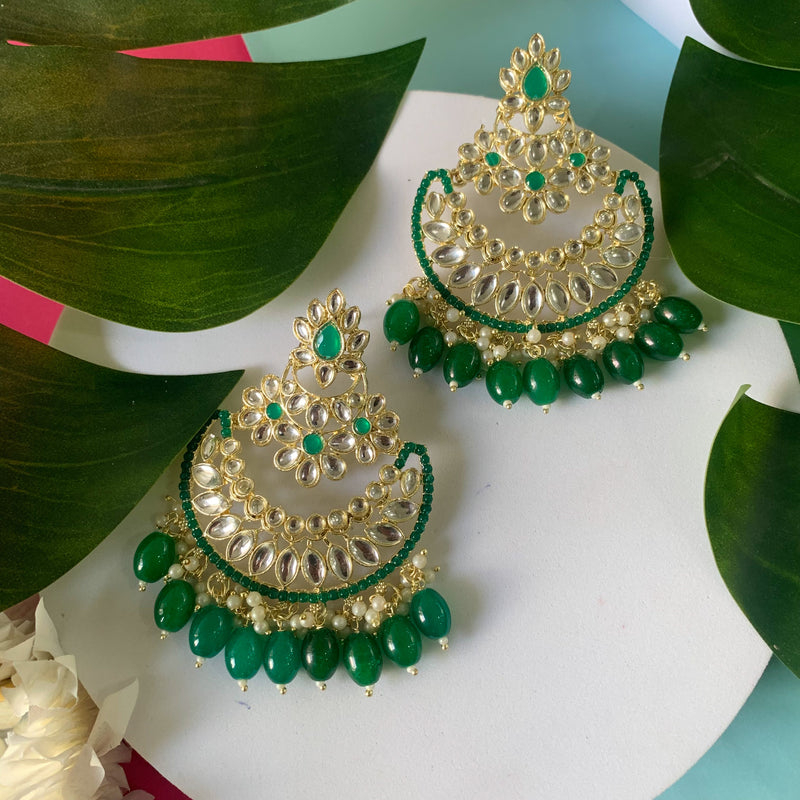 Vaishnavi Green Earrings