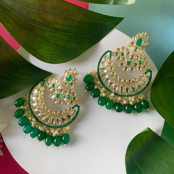 Vaishnavi Green Earrings