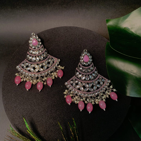 Ananti Pink Oxidised Earrings