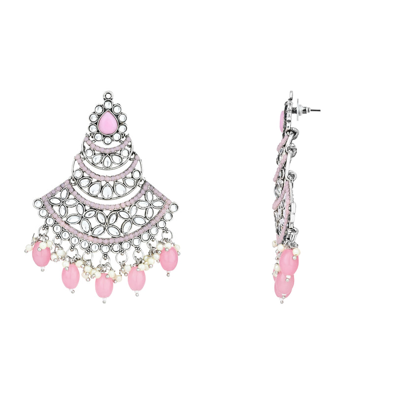 Ananti Pink Oxidised Earrings