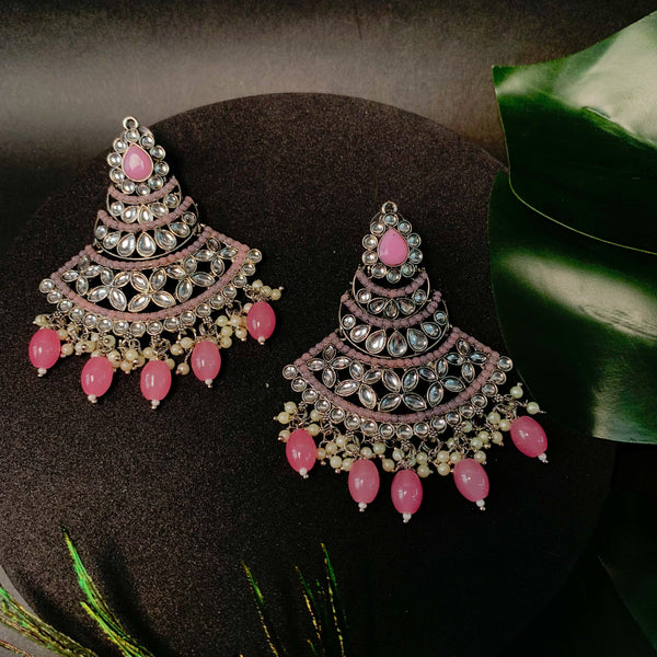 Ananti Pink Oxidised Earrings