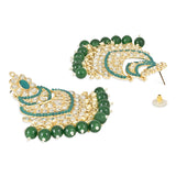 " SANJH " Green  Earrings