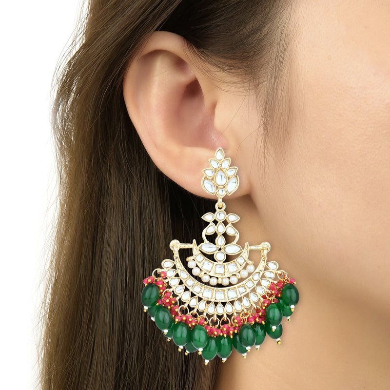 Saamya Green Earrings