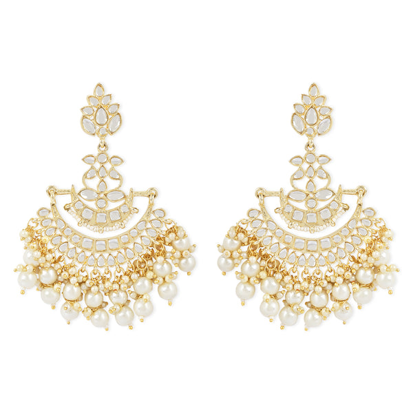 (Pack of 2) Kundan and Pearl Earrings