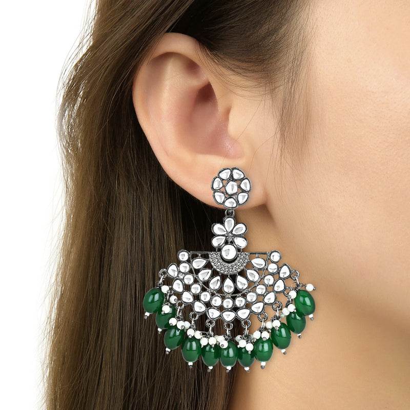 Aasma Green Earrings
