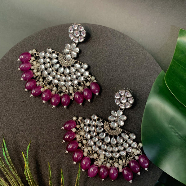 Aasma Wine Earrings