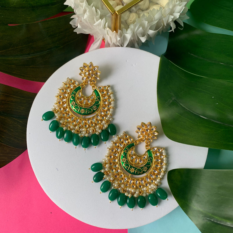 Ranchi Green Earrings