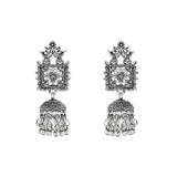 (Pack of 2) Silver Oxidised Earrings