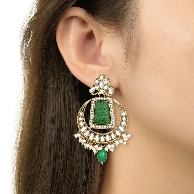 Yamika Green Earrings