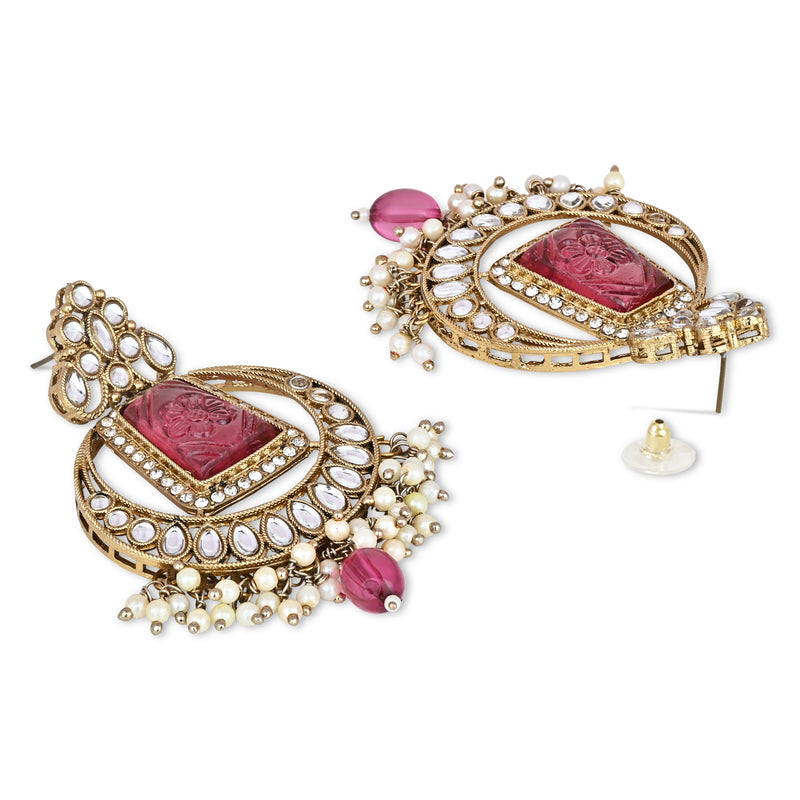 Yamika Purple Earrings