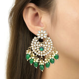 Ishrat Green Earrings