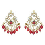 Ishrat Maroon Earrings