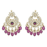 Ishrat Wine Earrings