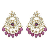 Ishrat Wine Earrings