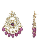 Ishrat Wine Earrings