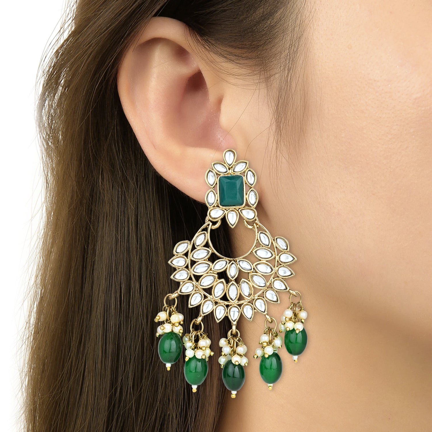 Aisha Green Earrings