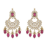 Aisha Wine Earrings