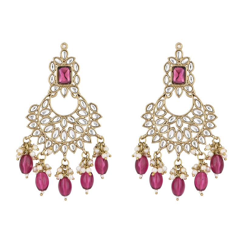 Aisha Wine Earrings
