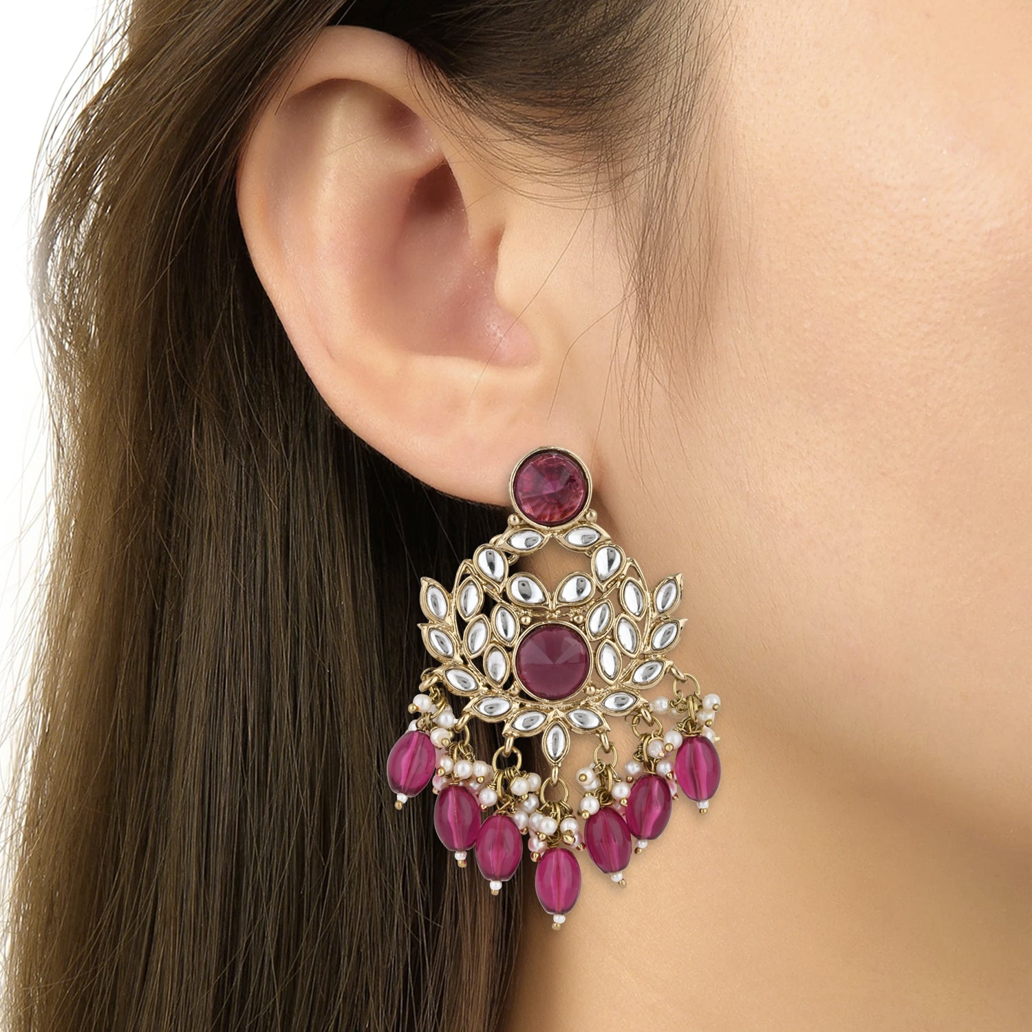 Samira Wine Earrings