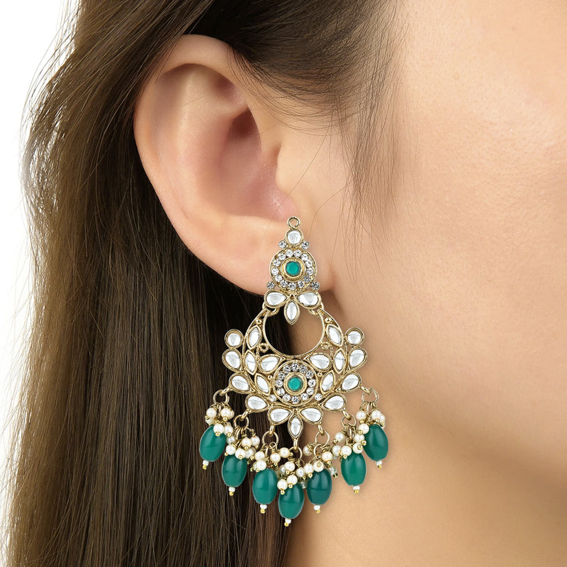 Safiya Green Earrings