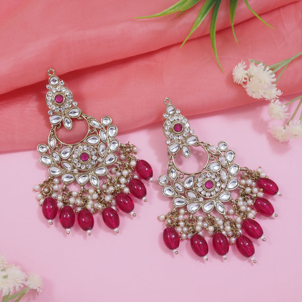 Safiya Rani Pink Earrings I Jewels