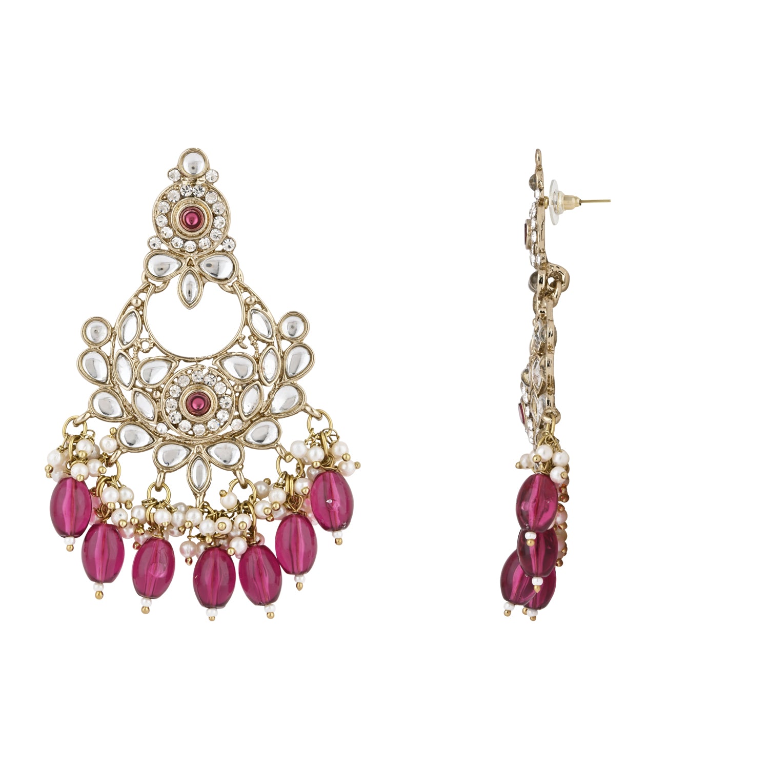 Safiya Wine Earrings