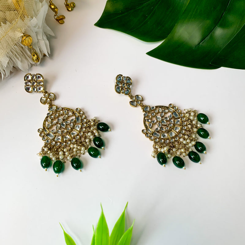 Laila Green Earrings