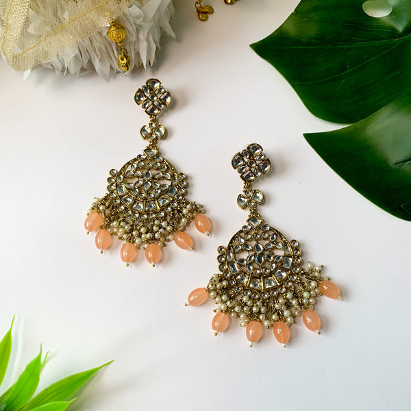 Laila Peach Earrings