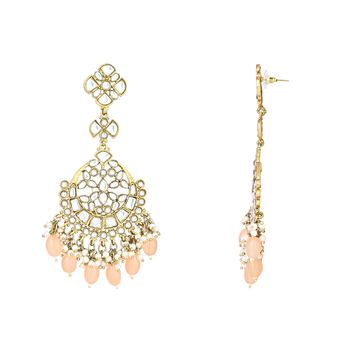Laila Peach Earrings