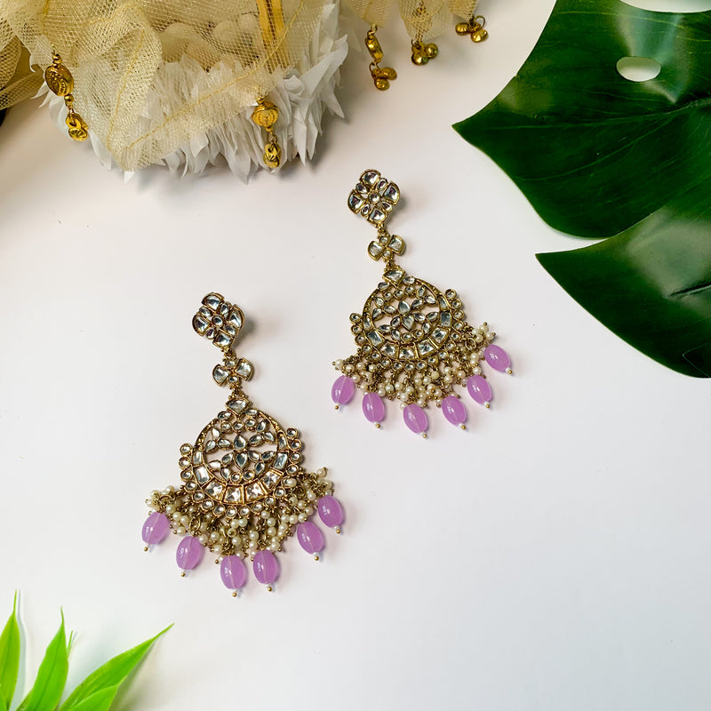 Laila Purple Earrings