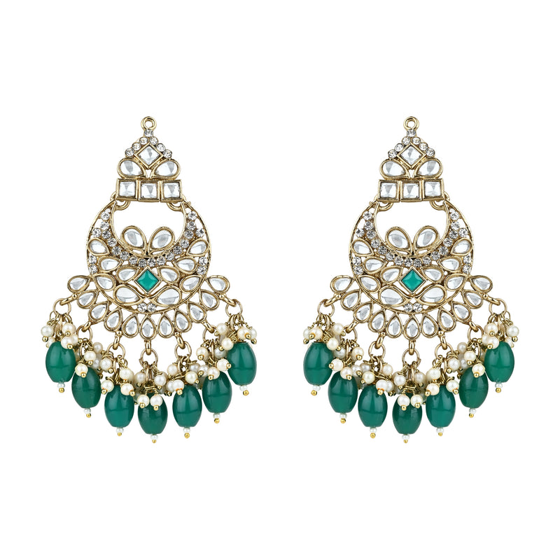 Ashvi Green Earrings