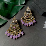 Ashvi Purple Earrings