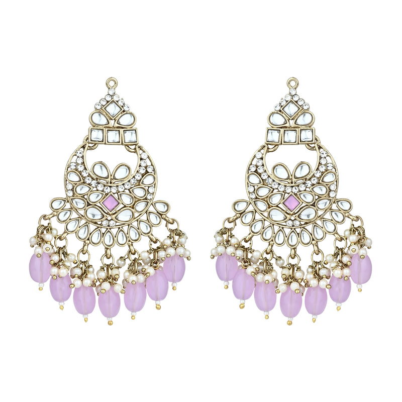 Ashvi Purple Earrings