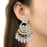 Ashvi Purple Earrings