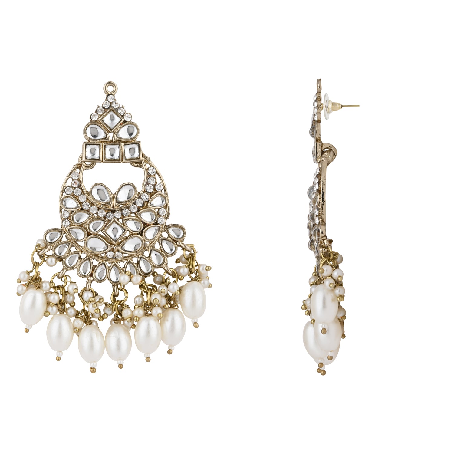Ashvi White Earrings