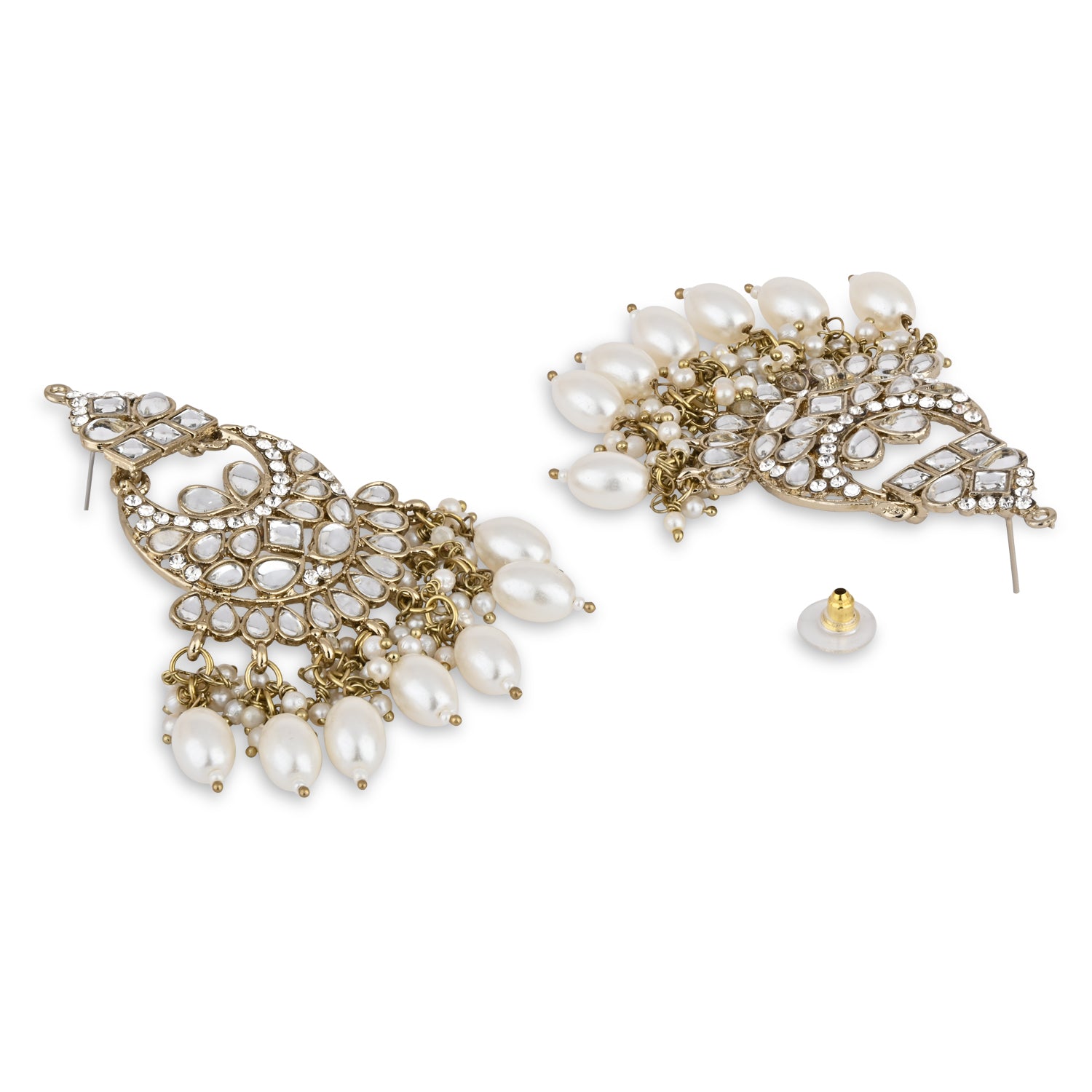 Ashvi White Earrings
