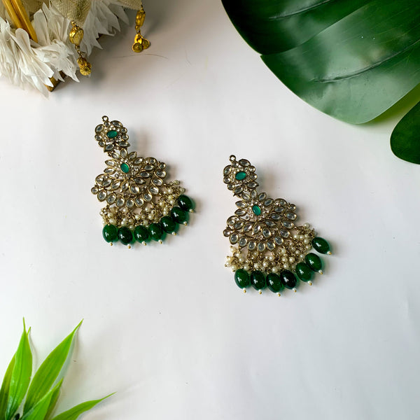 Shifa Green Earrings