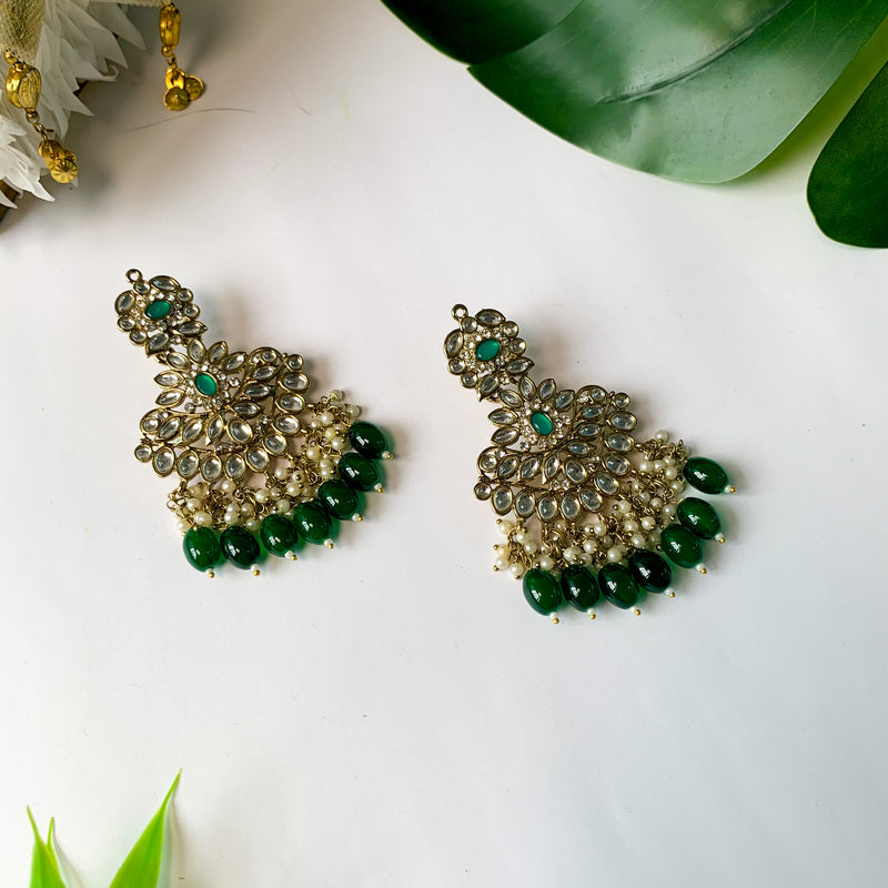 Shifa Green Earrings