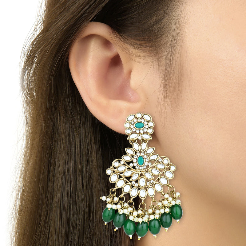 Shifa Green Earrings