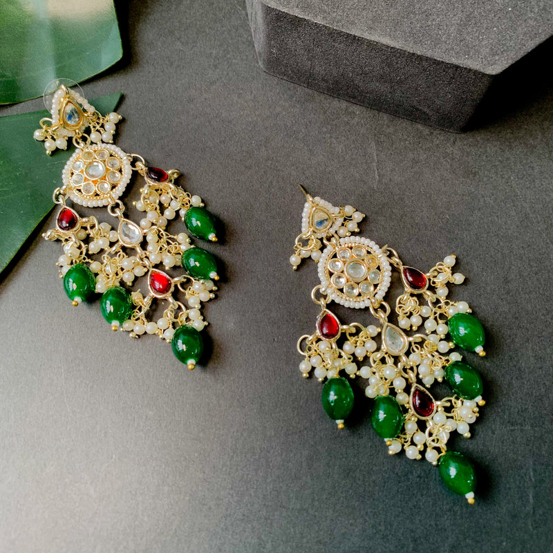 Reyah Green Earrings