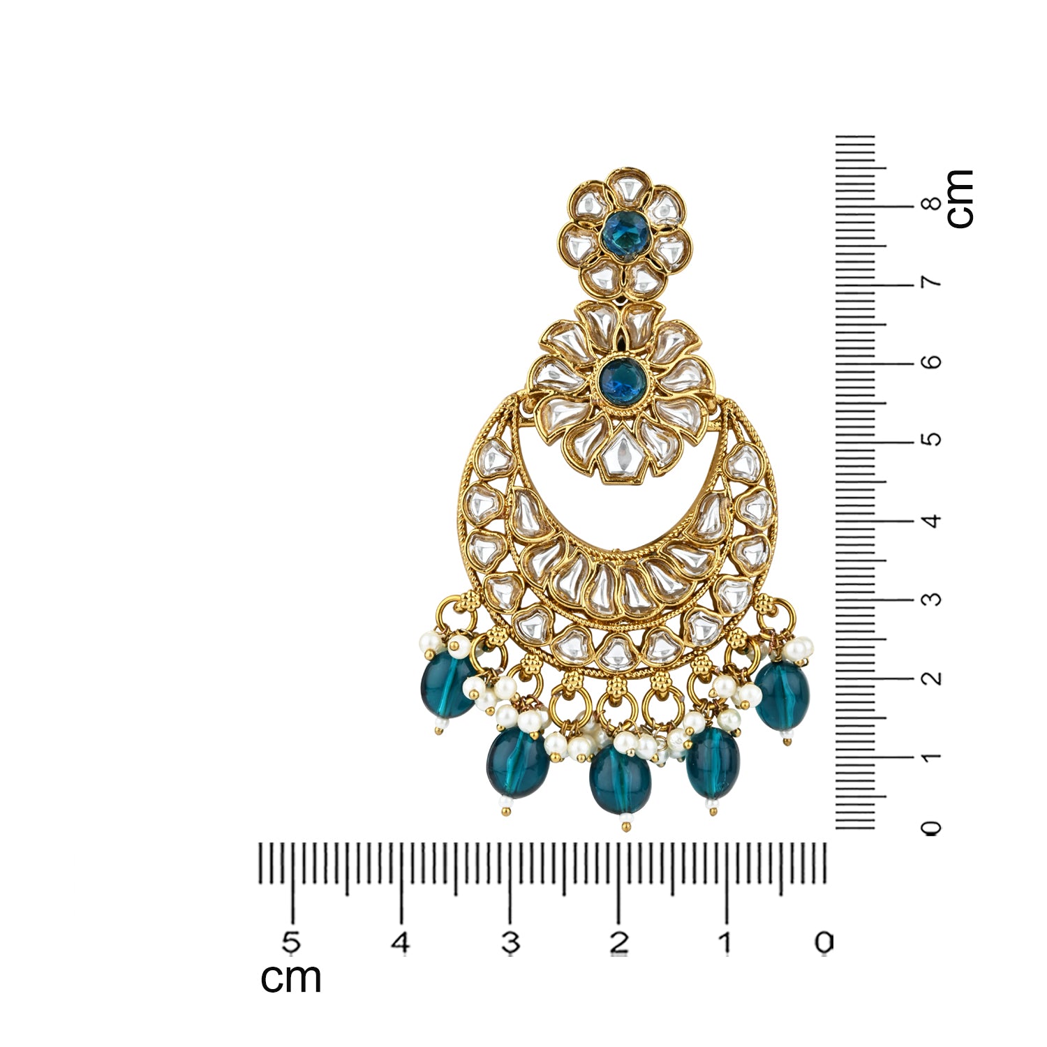 Gurnoor Peacock Green Earrings