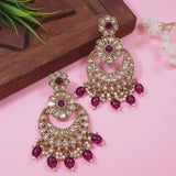 Gurnoor Wine Earrings