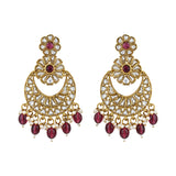 Gurnoor Wine Earrings