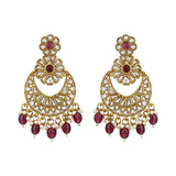 Gurnoor Wine Earrings