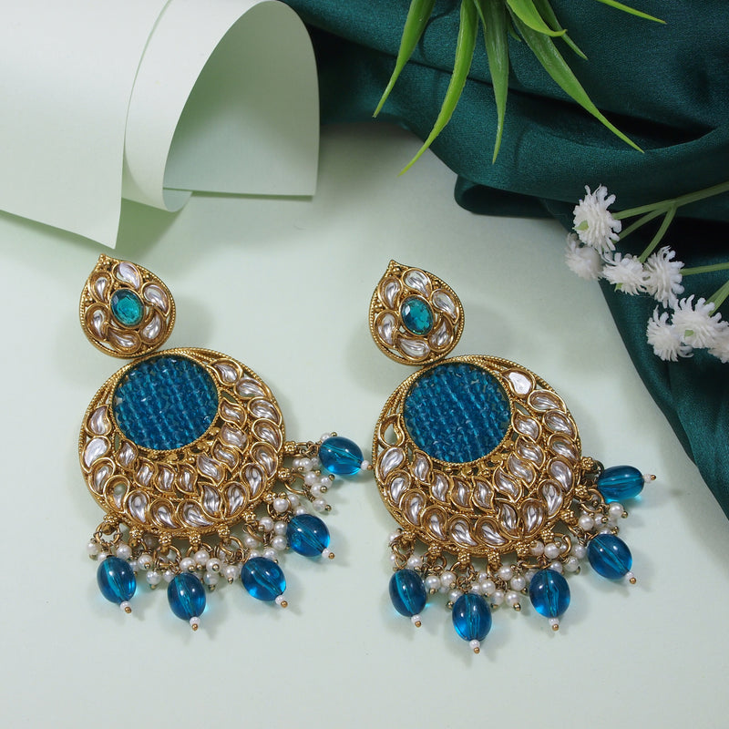 Mrinal Peacock Green  Earrings