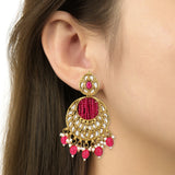 Mrinal Pink Earrings