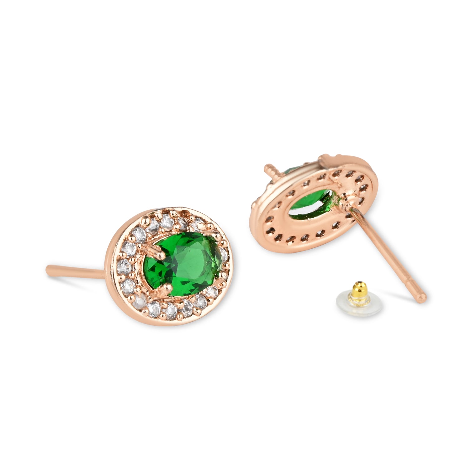 Jiya Green Studs