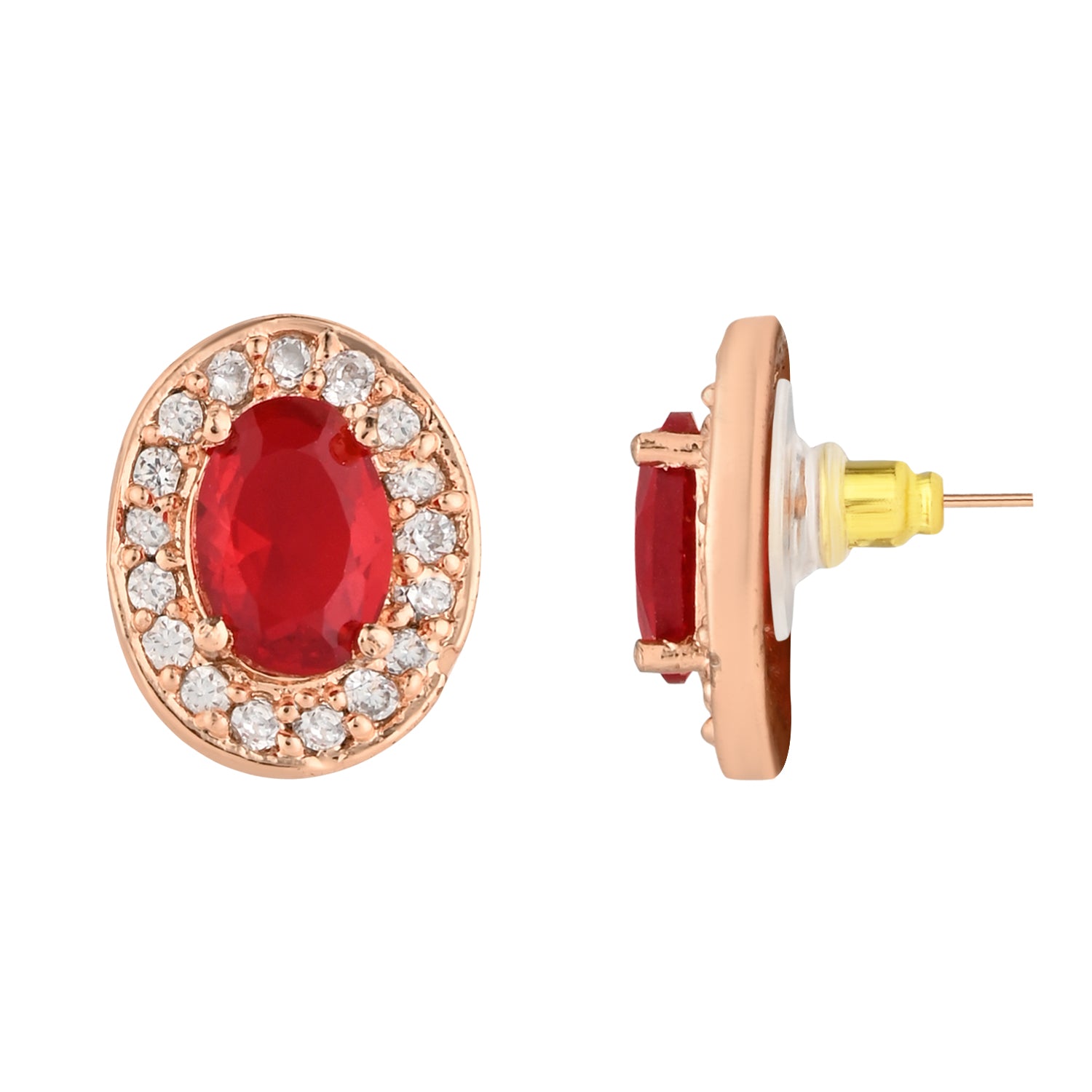 Jiya Red Studs