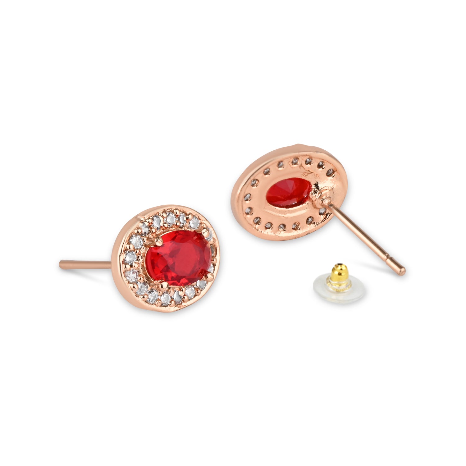 Jiya Red Studs