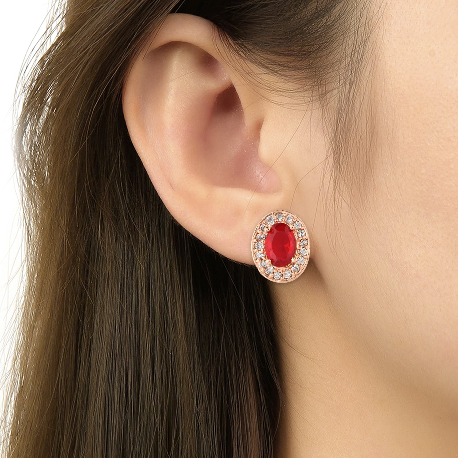 Jiya Red Studs